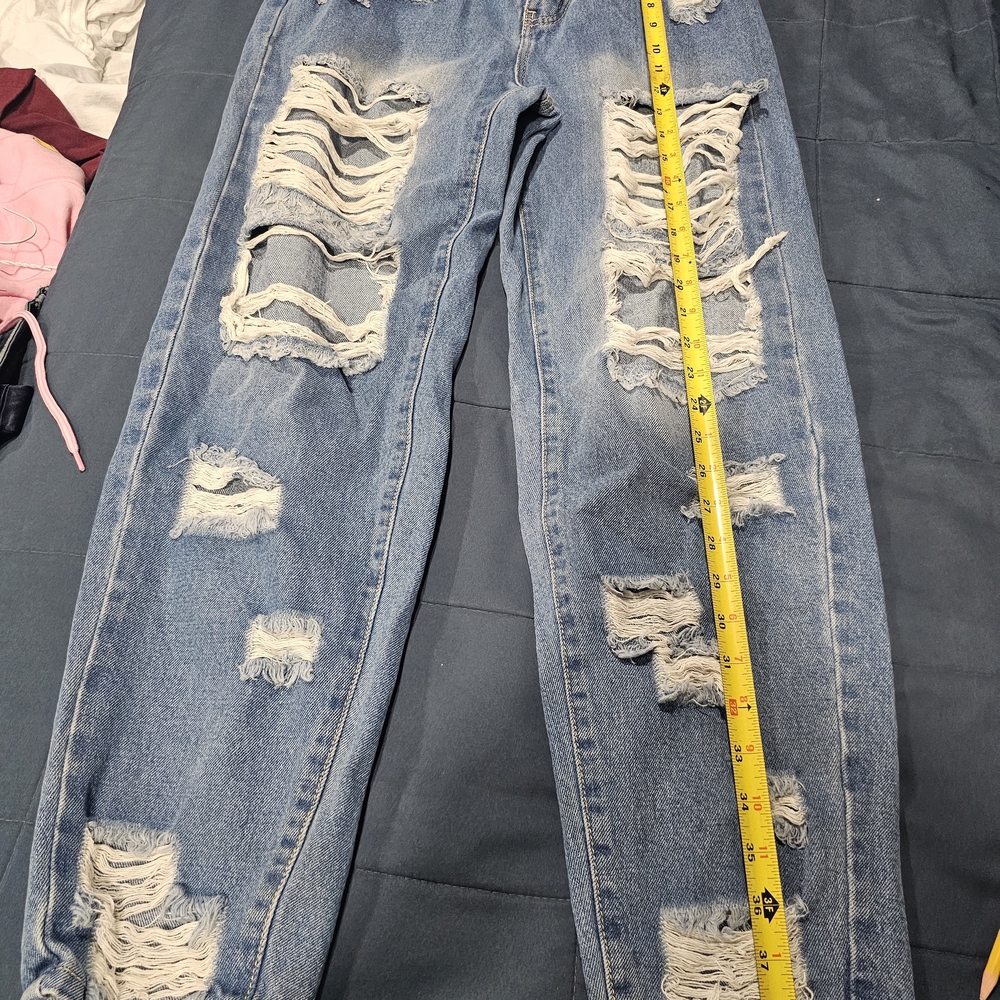 SHEIN Classic Blue Denim Pants